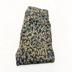 J. Brand Maria Zeal Delacouri Green Camouflage Print Denim Jeans SIze 27